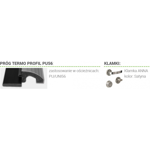 DELTA drzwi UNIVERSAL 56S OD RĘKI
