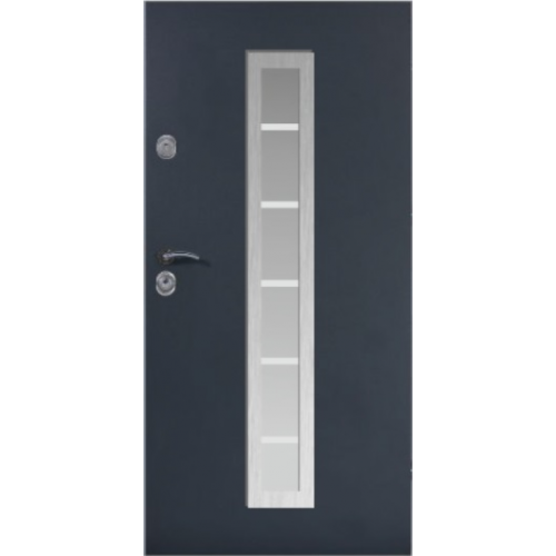 DELTA drzwi PASYWNE RC2N PERFECT 68XG PROSTOKĄT PLUS INOX