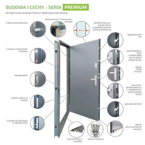 WIKĘD drzwi PREMIUM wzór 26D OD RĘKI