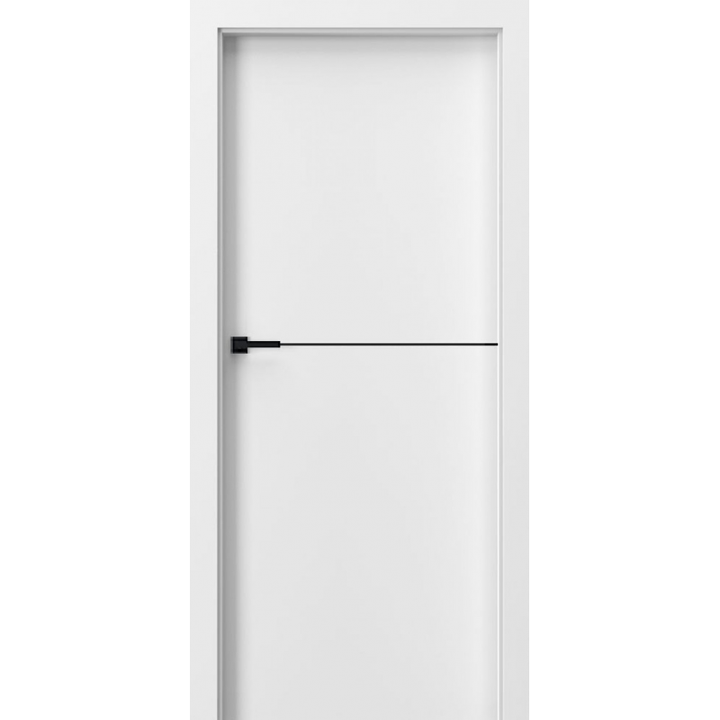 PORTA drzwi z odwrotną przylgą DESIRE UV model 3 czarne intarsje