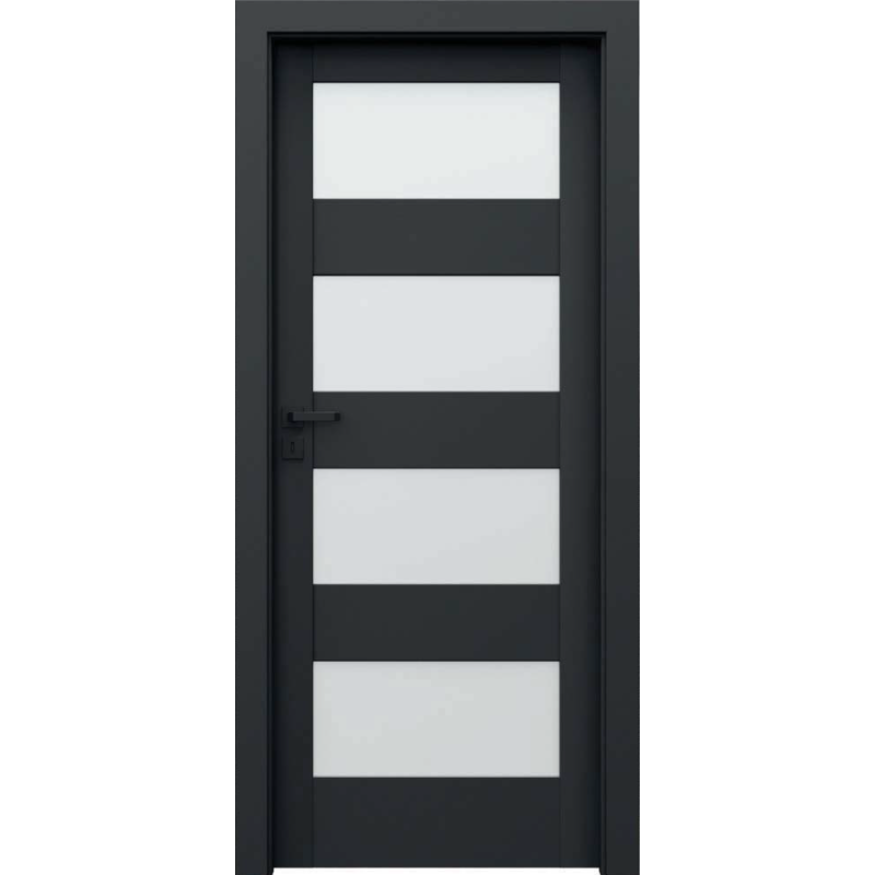 PORTA drzwi przylgowe VERTE HOME CZARNY L.4