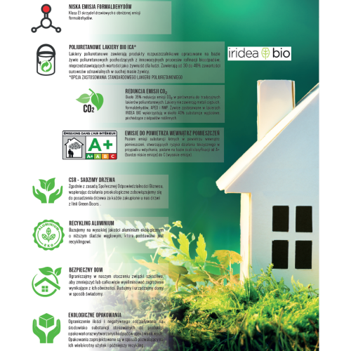 drzwi ukryte GREEN DOORS'40 (plaster miodu)