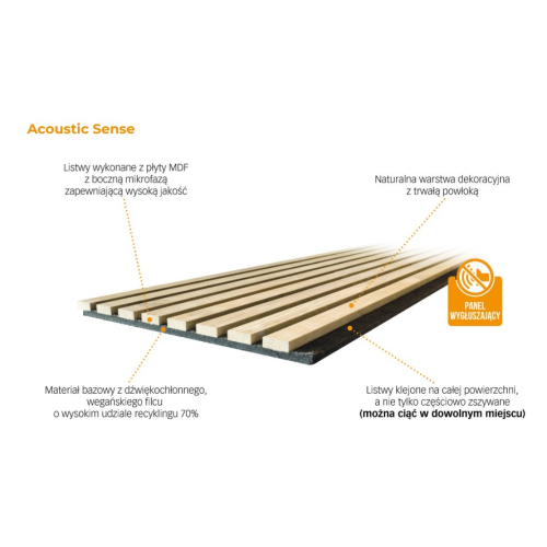 MEISTER Acoustic Sense BOLD 20125 VINTAGE WOOD lamele akustyczne